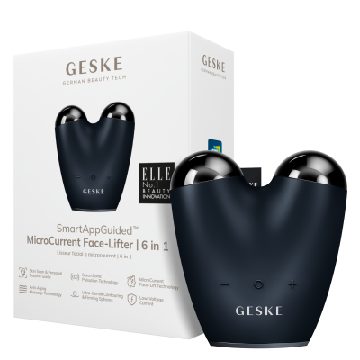 Мікрострумовий підтягувач обличчя GESKE MicroCurrent Face-Lifter 6 в 1 Чорний